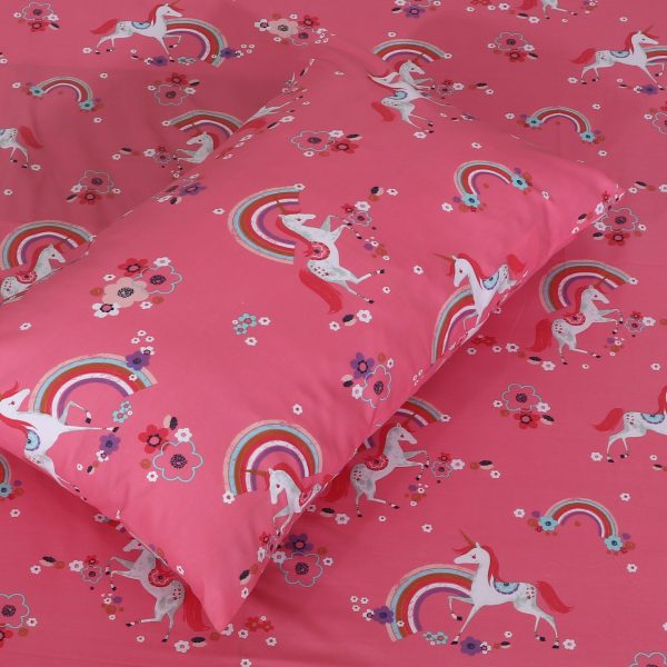 Kids Unicorn Cotton Bed Sheet