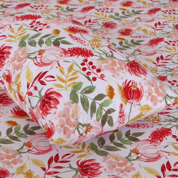 Spring Blooms Cotton Fitted Sheet