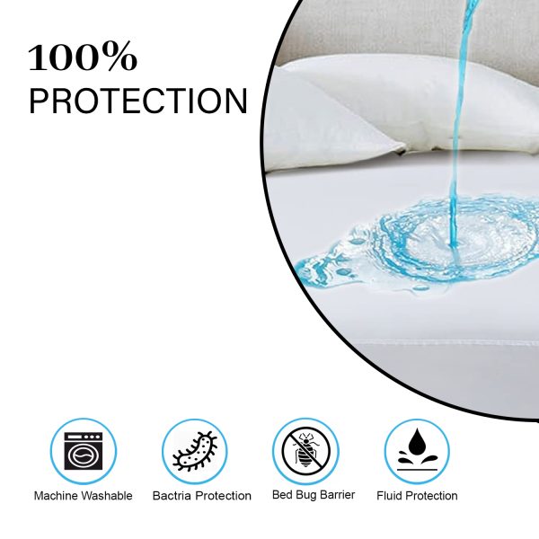 TERRY COTTON 100% WATERPROOF MATTRESS PROTECTOR