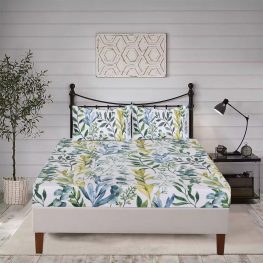 Tranquil-Leaf-Floral-Fitted-Sheet