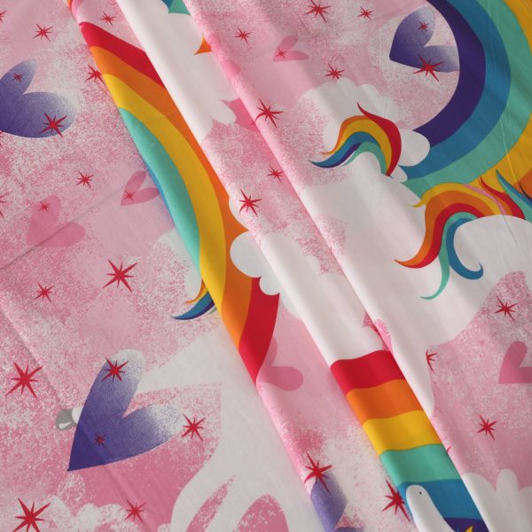 Unicorn Rainbow Kids Bed Sheet