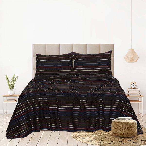 multicolor-black-stripe-cotton-sateen-bed-sheet