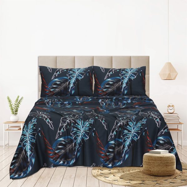 tropical-floral-cotton-sateen-bed-sheet