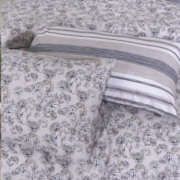 vintage-grey-floral-percale-cotton-duvet-cover-set