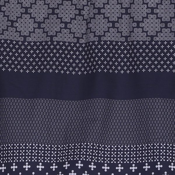 Geometrical Pattern Blue Bedsheet