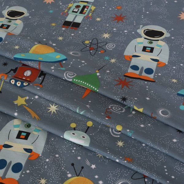 Astronauts in Space Kids Cotton Bedsheet