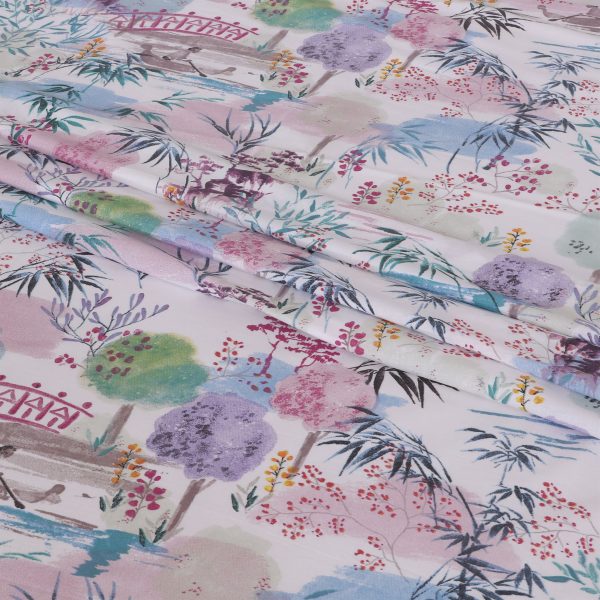 Tranquil Garden Cotton Bedsheet