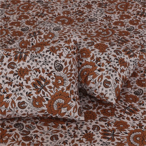 Floral Percale Cotton Bedsheet