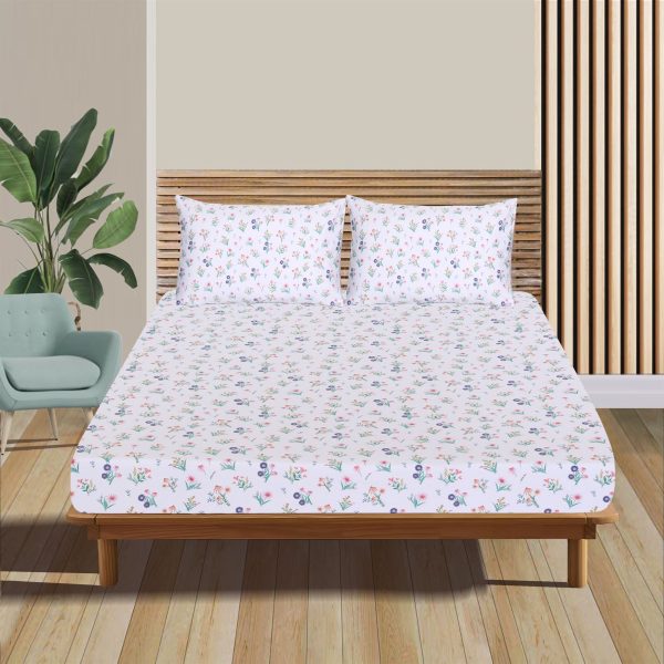 flowering-shrubs-cotton-sateen-fitted-sheet