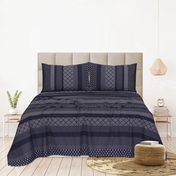 geometrical-pattern-blue-bedsheet