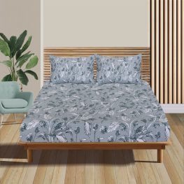 grey-flora-percale-cotton-fitted