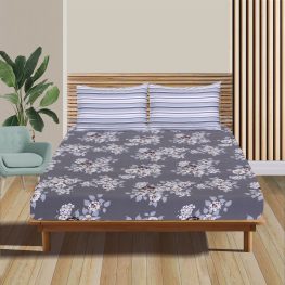 grey-floral-fitted-sheet