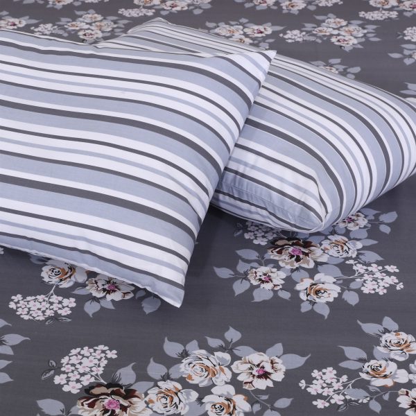 grey-floral-fitted-sheet-pillow