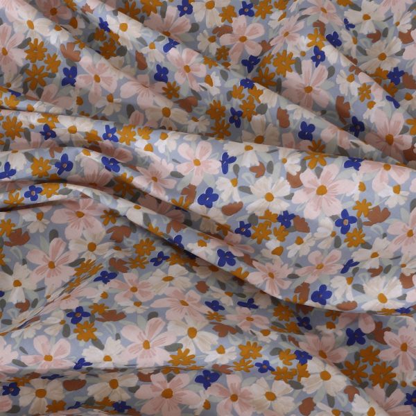 Multi Color Floral Cotton Fitted Sheet