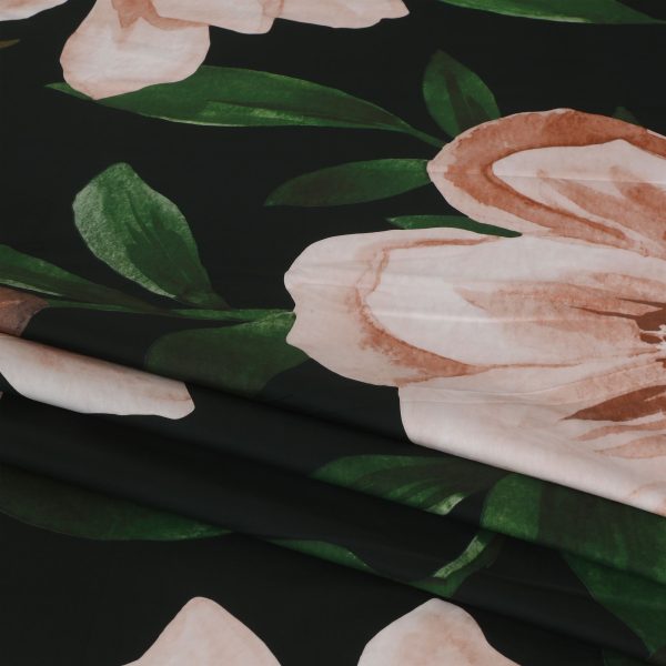 Camellia Bloom Percale Cotton Bedsheet