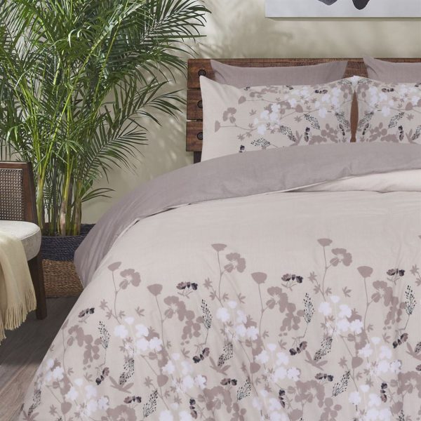 Wild Floral Percale Cotton Duvet Cover Set