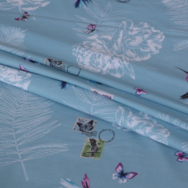 Hummingbird design bedsheet