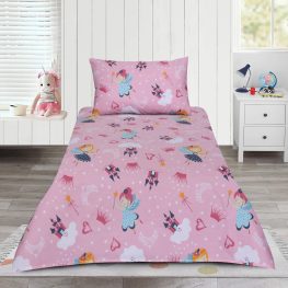 flying fairy kids bed sheet