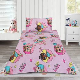 LOL-Surprise-Dolls Kids-Cotton-Bedsheet