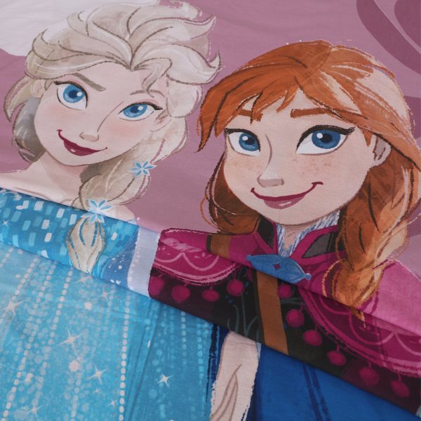 elsa-anna-frozen design bedsheet