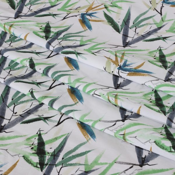 Eucalyptus Leaves Percale Cotton Bedsheet - Image 3