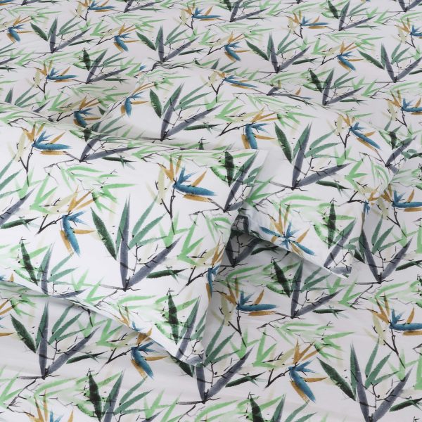 Eucalyptus Leaves Percale Cotton Bedsheet - Image 2