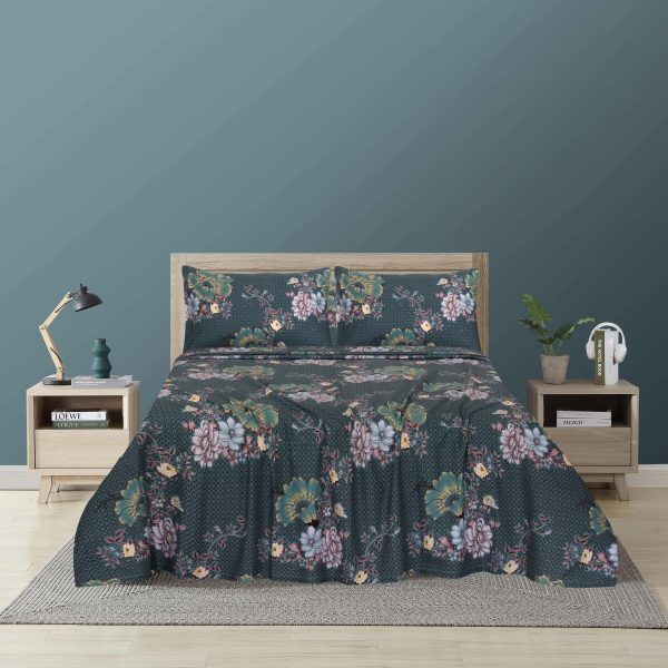 Flora Print Cotton Bedsheet