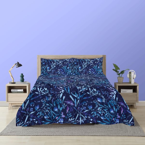 Winter Eucalyptus Cotton Bedsheet