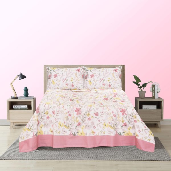 Blooming Florals Cotton Bedsheet