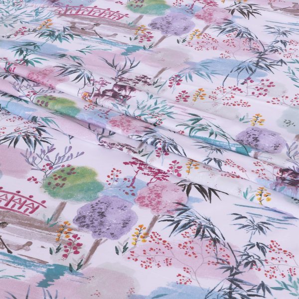 Tranquil Garden Cotton Bedsheet - Image 3