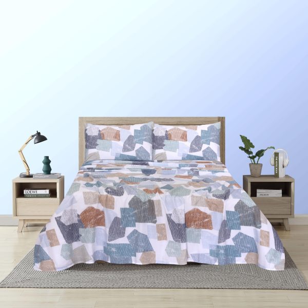 Geometric Cotton Bedsheet